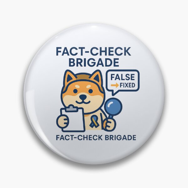 Item preview, NAFO Fella – Fact-Check Brigade Shiba Design designed and sold by Bratak.