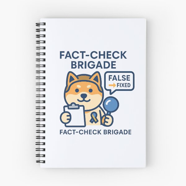 Item preview, NAFO Fella – Fact-Check Brigade Shiba Design designed and sold by Bratak.
