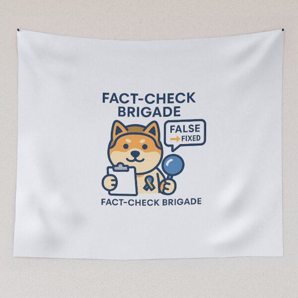 Item preview, NAFO Fella – Fact-Check Brigade Shiba Design designed and sold by Bratak.