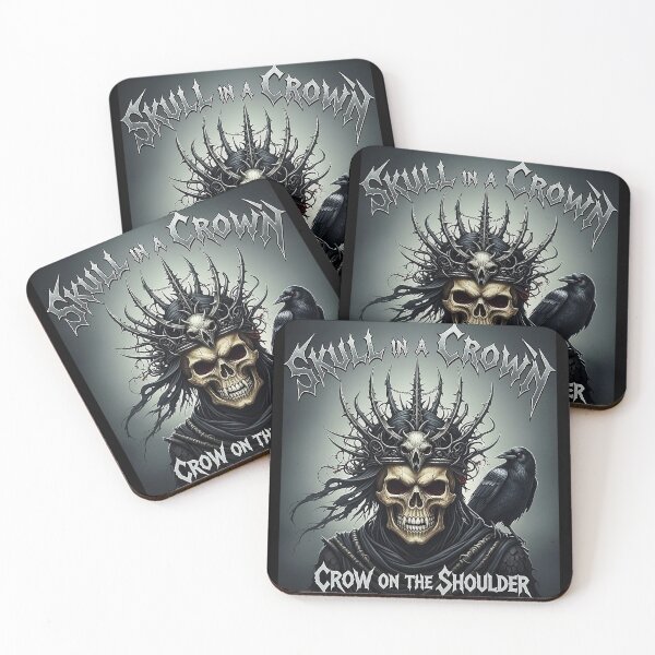 Item preview, Skull in a Crown, Crow on the Shoulder designed and sold by Litmus.
