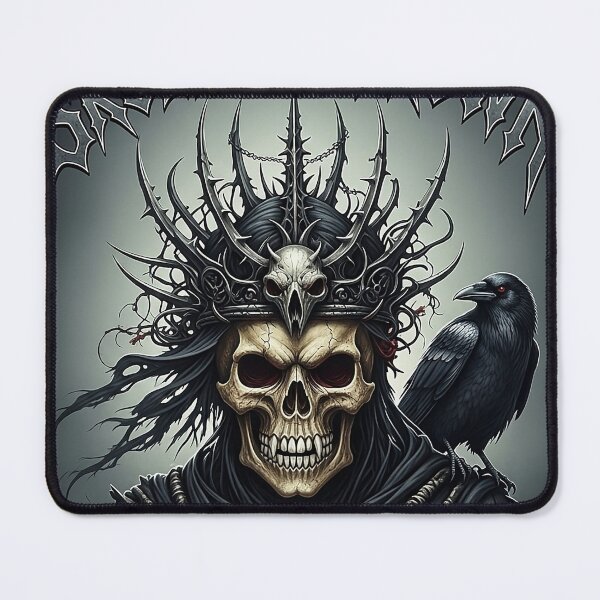 Item preview, Skull in a Crown, Crow on the Shoulder designed and sold by Litmus.
