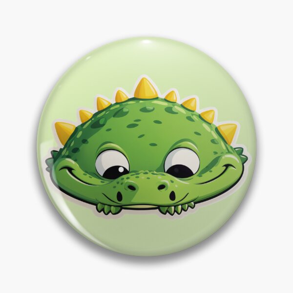 Item preview, Smiling Green Dino with Sunny Spikes designed and sold by Pororo23.