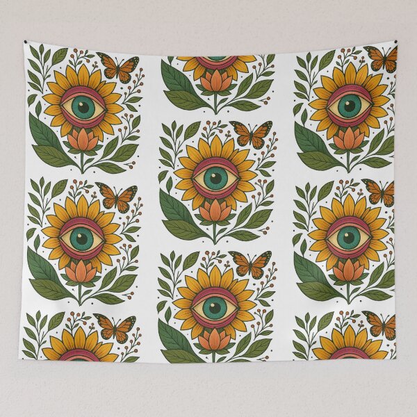 Item preview, Nature Evil Eye – Floral Protection Design designed and sold by BRT.