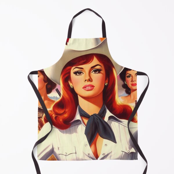 Item preview, Cute Retro Cowgirl designed and sold by PulpVintage.