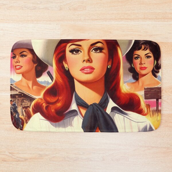 Item preview, Cute Retro Cowgirl designed and sold by PulpVintage.