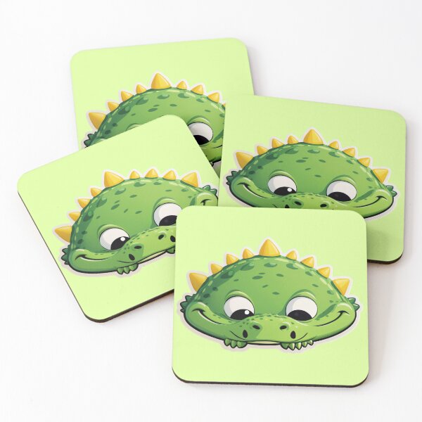 Item preview, Smiling Green Dino with Sunny Spikes designed and sold by Pororo23.