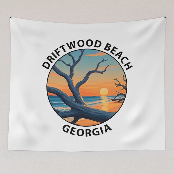 Item preview, Driftwood Beach – Jekyll Island, Georgia Coastline Art USA designed and sold by inkNext.