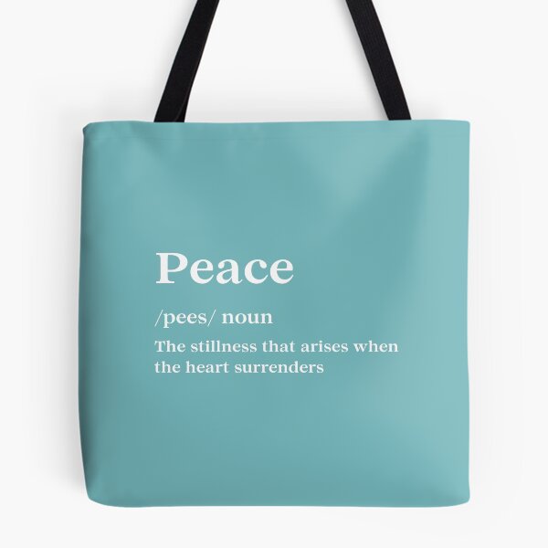 Item preview, Peace - The stillness that arises when the heart surrenders  designed and sold by Teetailers.