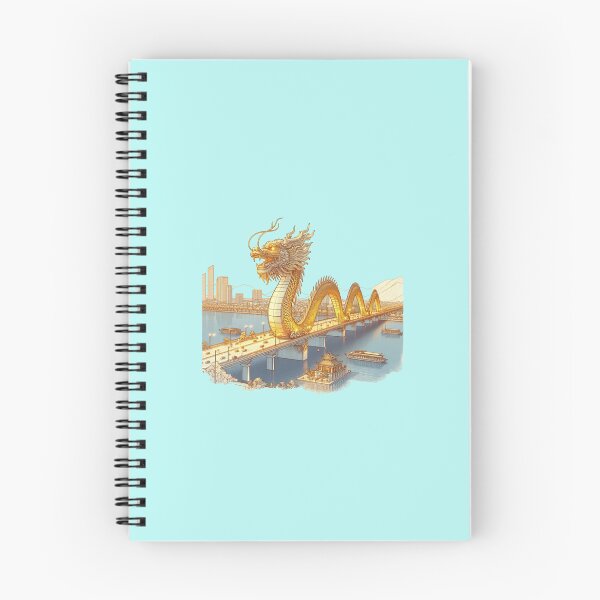 Item preview, Golden Dragon Bridge Vietnam 3D Sketch, designed and sold by PaintMeWorld.