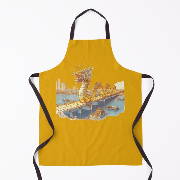 Item preview, Golden Dragon Bridge Vietnam 3D Sketch, designed and sold by PaintMeWorld.