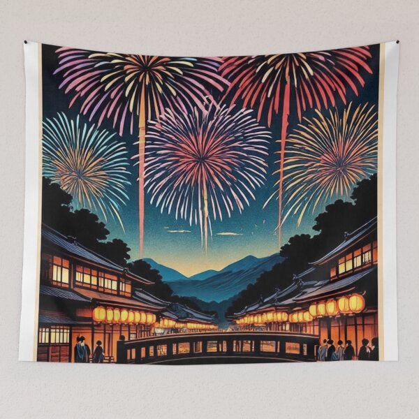 Item preview, Kyoto Festival Night – Traditional Japanese Woodblock Art designed and sold by Vandy Fullam.
