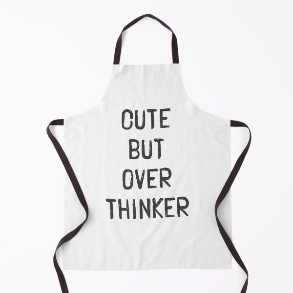 Item preview, Cute but Overthinker | Funny Relatable Quote designed and sold by Vector Wonders.