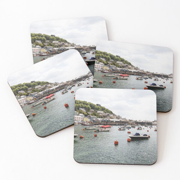 Item preview, Sunny Looe Harbor with Boats and Hillside designed and sold by Paul Thompson Photography.