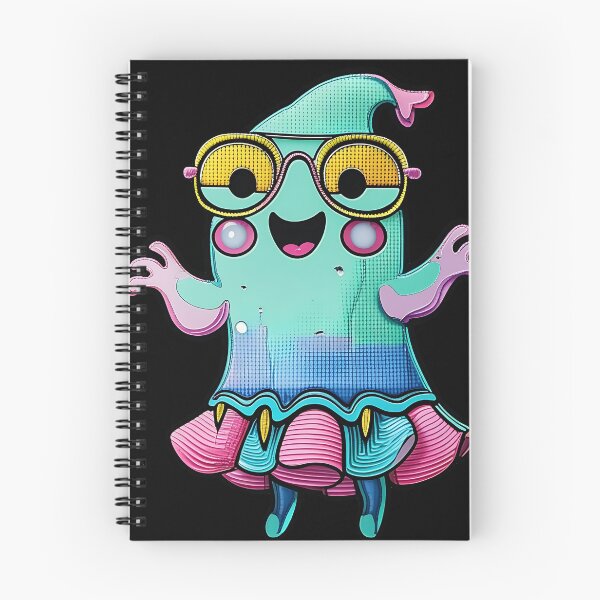 Item preview, Colorful Cute Ghost with Glasses Art designed and sold by ArtDesignTp.