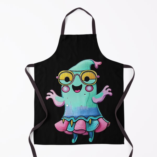 Item preview, Colorful Cute Ghost with Glasses Art designed and sold by ArtDesignTp.