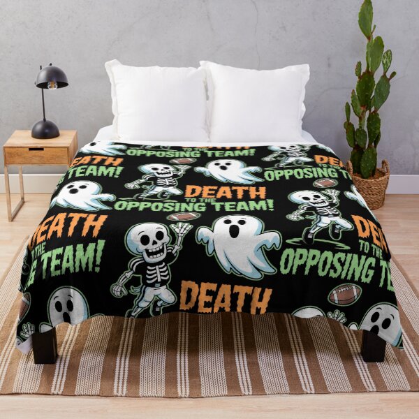 Item preview, Spooky Sports Humor with Skeleton Football Catch designed and sold by SplashTastic.
