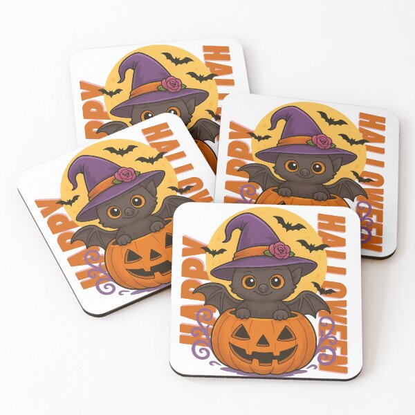 Artikelvorschau, Gruselige Fledermaus im Kürbis – Halloween Kawaii Style entworfen und verkauft von  Moodmelt Studio .