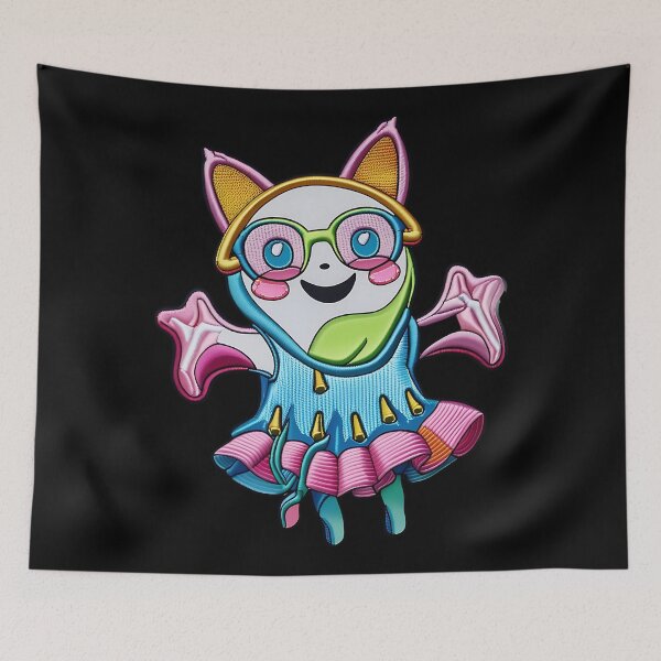 Item preview, Colorful Cat Ghost Girl in Glasses Art designed and sold by ArtDesignTp.