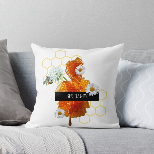 Item preview, Bee Happy Honeycomb & Beekeeper Inspired Design collage  designed and sold by luckyhue.