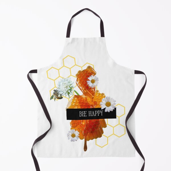 Item preview, Bee Happy Honeycomb & Beekeeper Inspired Design collage  designed and sold by luckyhue.