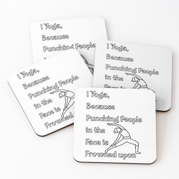 Item preview, Punching people is frowned upon designed and sold by Hot Yoga Life.