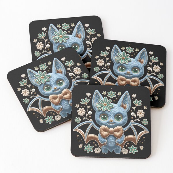 Item preview, Cute Floral Bat with Bow and Flowers designed and sold by ArtDesignTp.