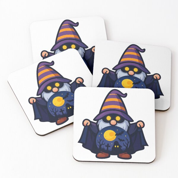Item preview, Mysterious Halloween Gnome with Cloak Spread T-Shirt – Cute Spooky Design designed and sold by PrintCreations9.
