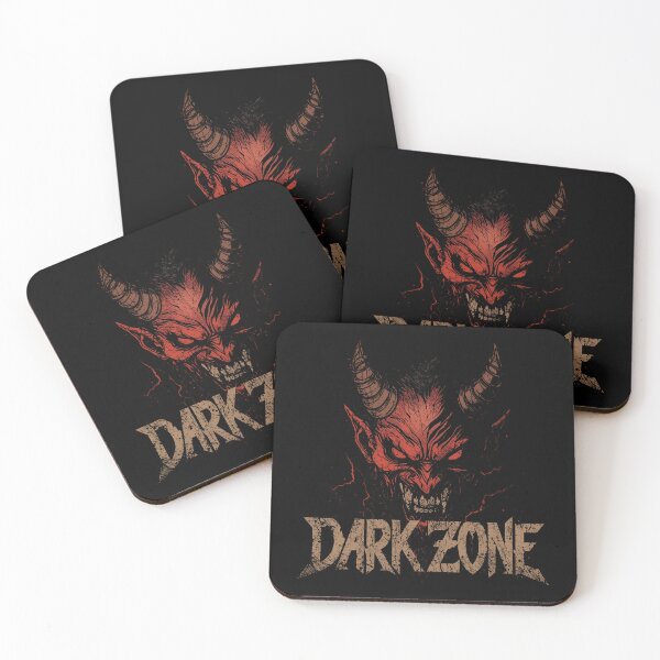 Item preview, Dark Zone Menacing Demon Head Rock Band Design designed and sold by Global Music Lovers.