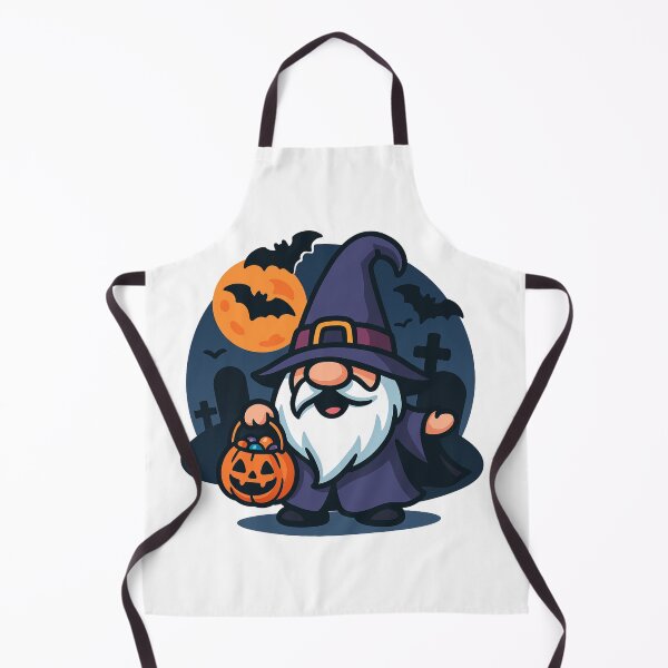 Item preview, Halloween Gnome with Witch Hat and Flying Bats T-Shirt – Cute Spooky Design designed and sold by PrintCreations9.