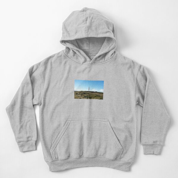 Lighthouse at Tarbet Ness Kids Pullover Hoodie