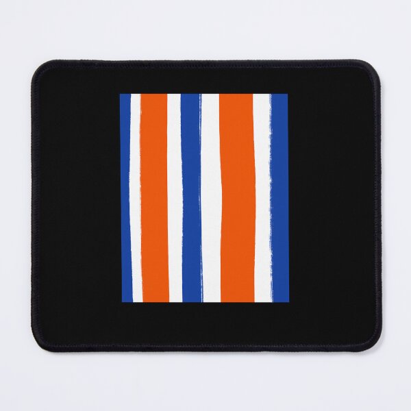 Item preview, Cobalt Blue And Orange Stripes Freehand designed and sold by helfenbart.