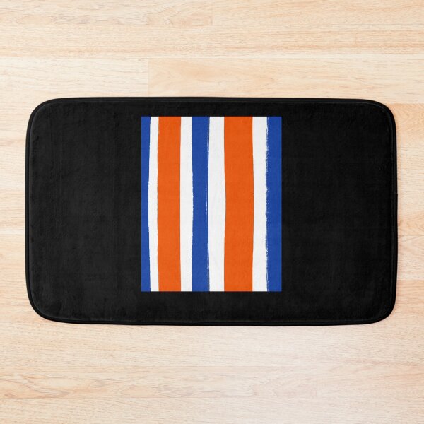 Item preview, Cobalt Blue And Orange Stripes Freehand designed and sold by helfenbart.