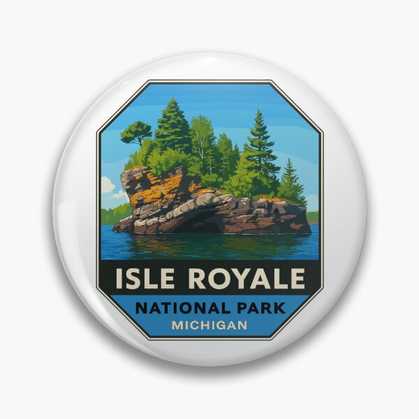Item preview, Isle Royale National Park Retro Wilderness Sticker designed and sold by Ismeal Von.