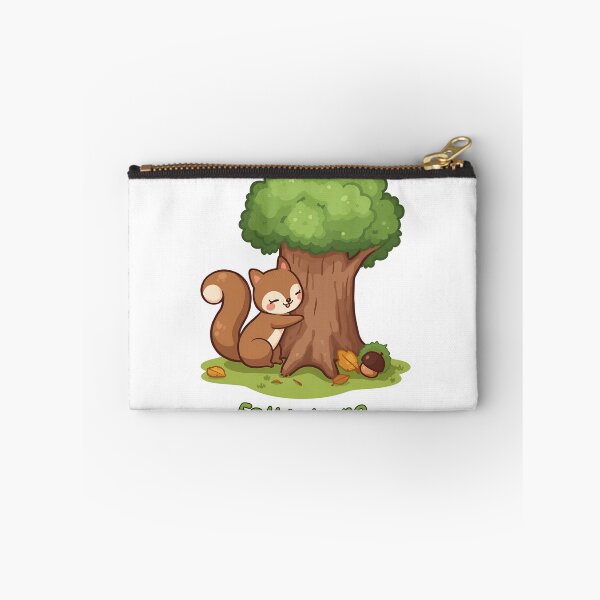 Item preview, Cute Autumn Squirrel with Tree Illustration designed and sold by Pixel--Threads.