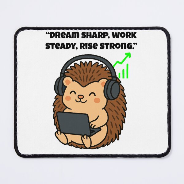 Item preview, Techy Hedgehog: Sharp Mind in Action designed and sold by Latitude 1°N.