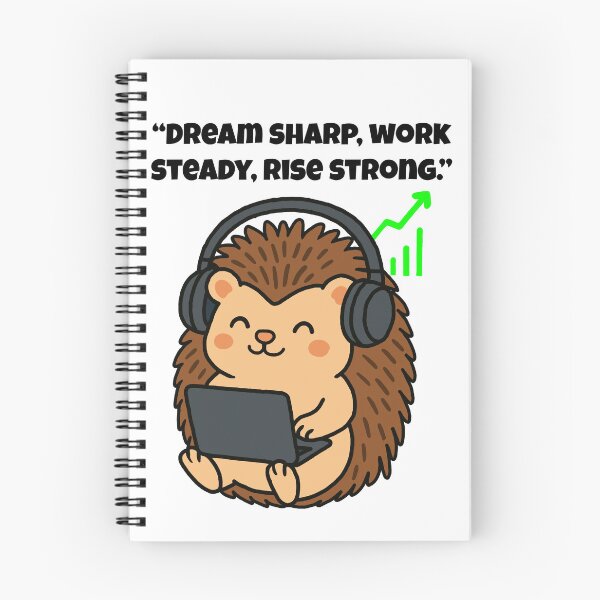 Item preview, Techy Hedgehog: Sharp Mind in Action designed and sold by Latitude 1°N.
