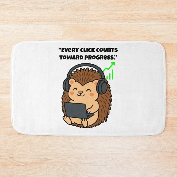 Item preview, Techy Hedgehog - Every Click Counts designed and sold by Latitude 1°N.
