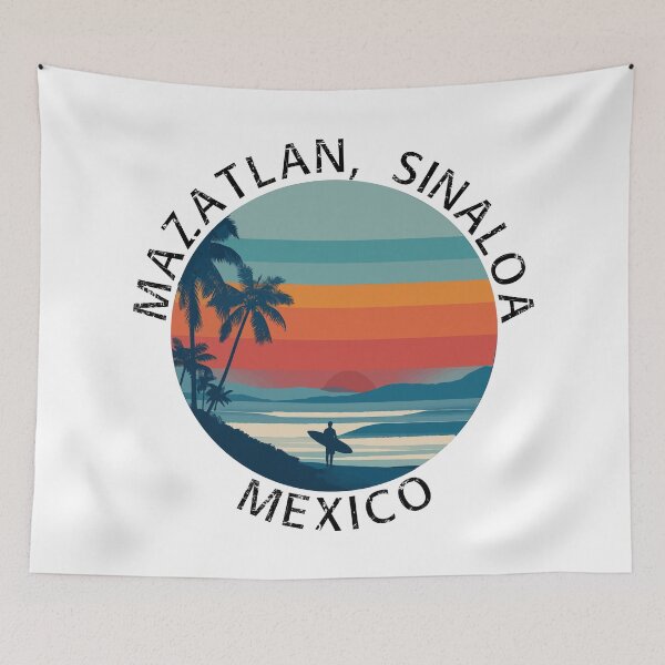 Item preview, Mazatlan, Sinaloa - Mexico (with black lettering) designed and sold by VelvetRoom.