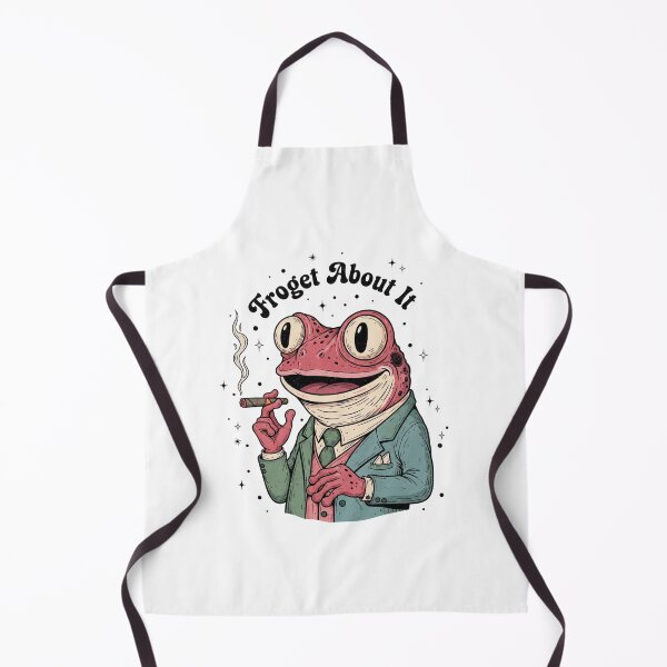 Item preview, Forget about it, frog, punny, gangster, pun, meme, funnyfits70, Humor, Funny, retro, vintages, funny quotes, animal humor, designed and sold by FunnyFits70.