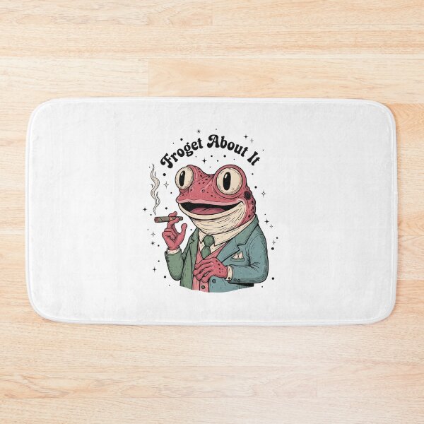 Item preview, Forget about it, frog, punny, gangster, pun, meme, funnyfits70, Humor, Funny, retro, vintages, funny quotes, animal humor, designed and sold by FunnyFits70.