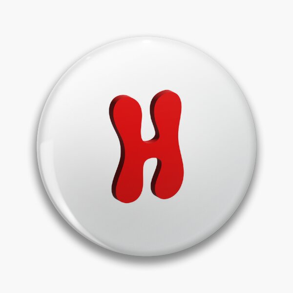 Item preview, Bold Red 3D Letter H – Playful Bubble Font designed and sold by uncoXab.