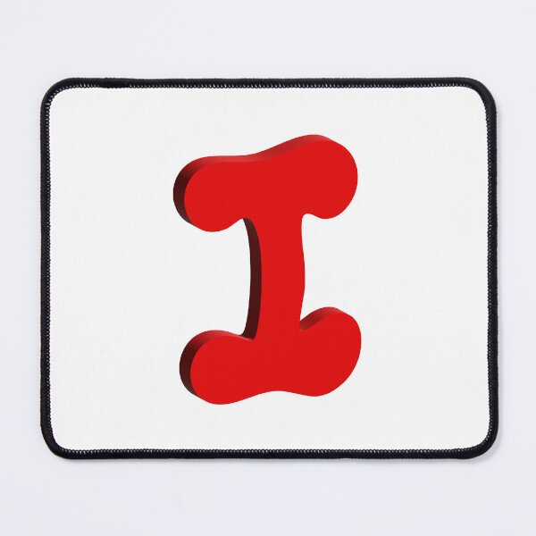 Item preview, Bold Red 3D Letter I – Playful Bubble Font designed and sold by uncoXab.