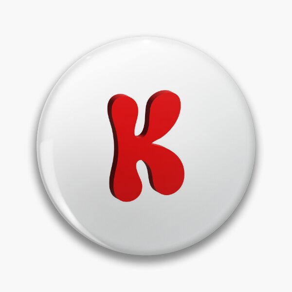 Item preview, Bold Red 3D Letter K – Playful Bubble Font designed and sold by uncoXab.