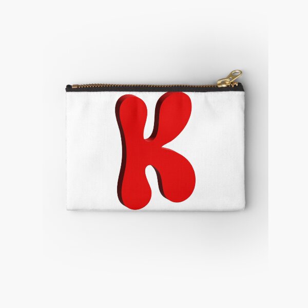 Item preview, Bold Red 3D Letter K – Playful Bubble Font designed and sold by uncoXab.