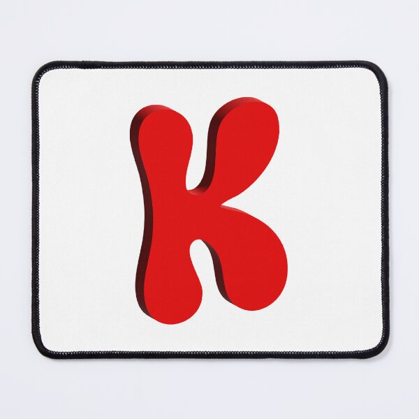 Item preview, Bold Red 3D Letter K – Playful Bubble Font designed and sold by uncoXab.