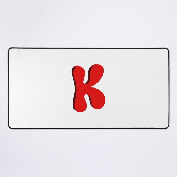 Item preview, Bold Red 3D Letter K – Playful Bubble Font designed and sold by uncoXab.