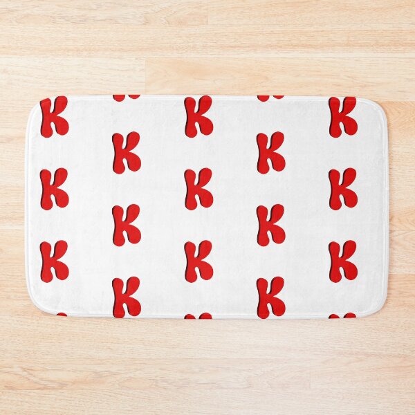 Item preview, Bold Red 3D Letter K – Playful Bubble Font designed and sold by uncoXab.