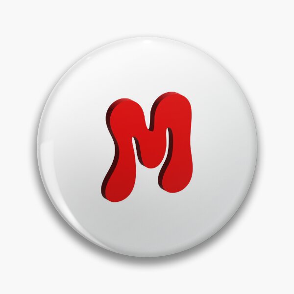 Item preview, Bold Red 3D Letter M – Playful Bubble Font designed and sold by uncoXab.