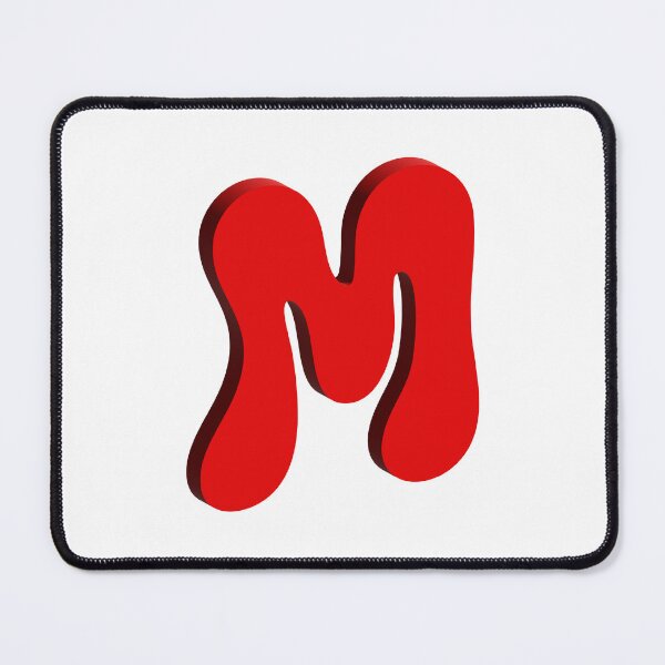 Item preview, Bold Red 3D Letter M – Playful Bubble Font designed and sold by uncoXab.