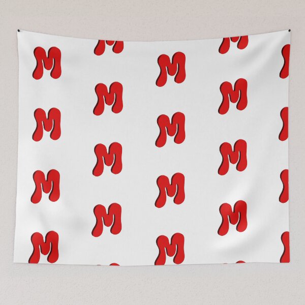 Item preview, Bold Red 3D Letter M – Playful Bubble Font designed and sold by uncoXab.